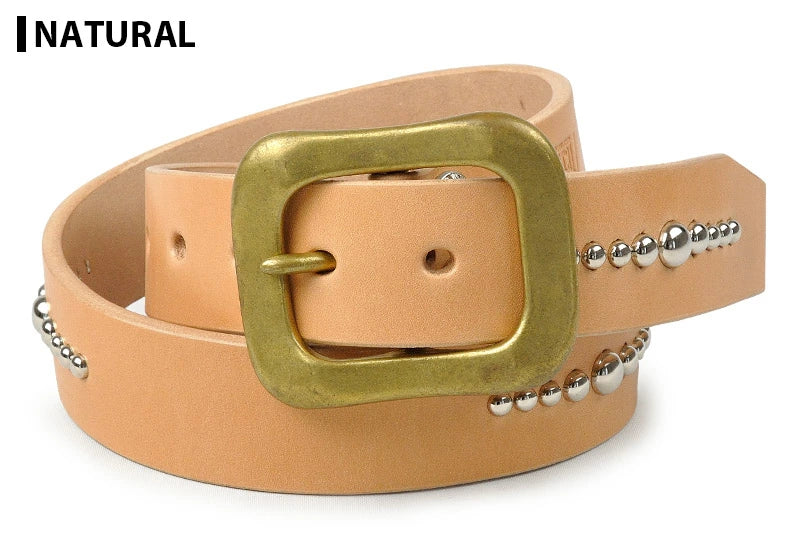 サムライクラフト BL-1 レザーベルト ベンズレザー スタッズ ニッケルシルバー