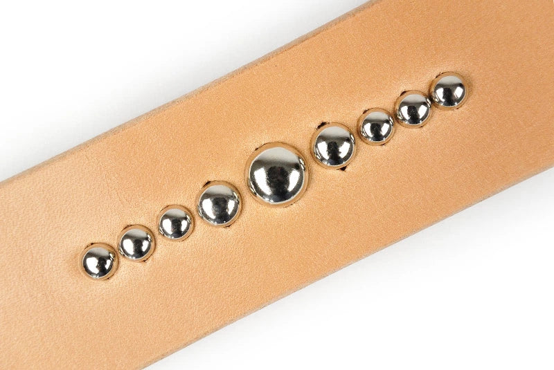 サムライクラフト BL-1 レザーベルト ベンズレザー スタッズ ニッケルシルバー