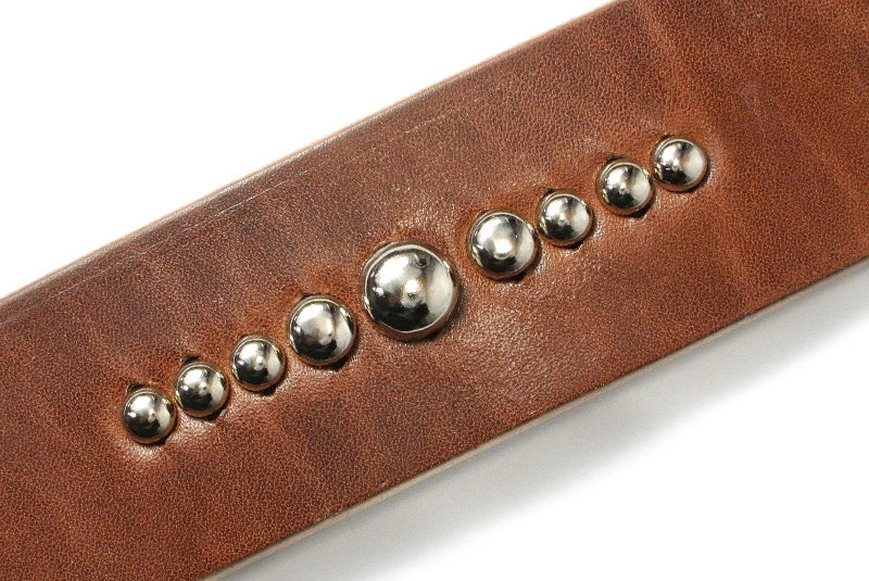 サムライクラフト BL-1 レザーベルト ベンズレザー スタッズ ニッケルシルバー