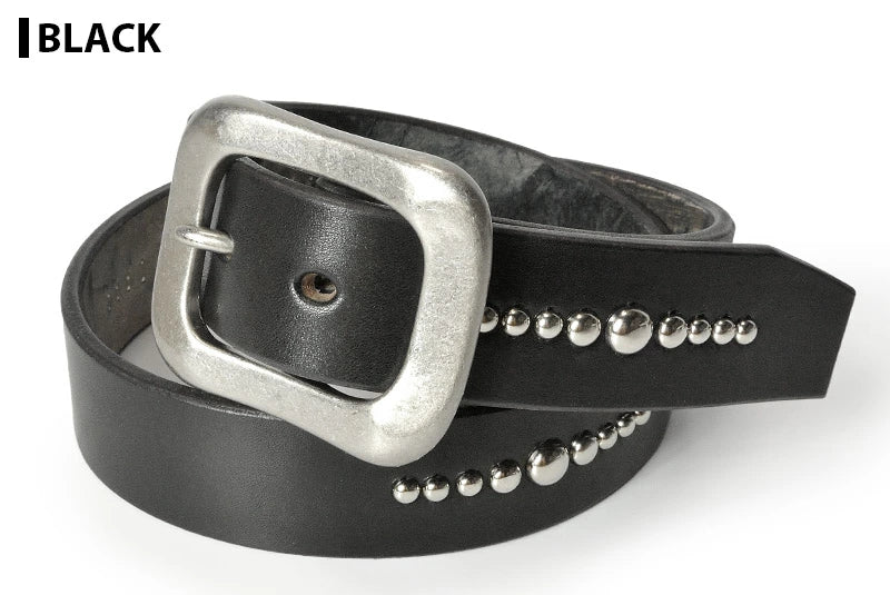 サムライクラフト BL-1 レザーベルト ベンズレザー スタッズ ニッケルシルバー