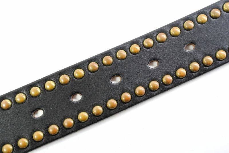 サムライクラフト BL-1 レザーベルト タイプ3 ベンズレザー 真鍮スタッズ ブラック ナチュラル ブラウン