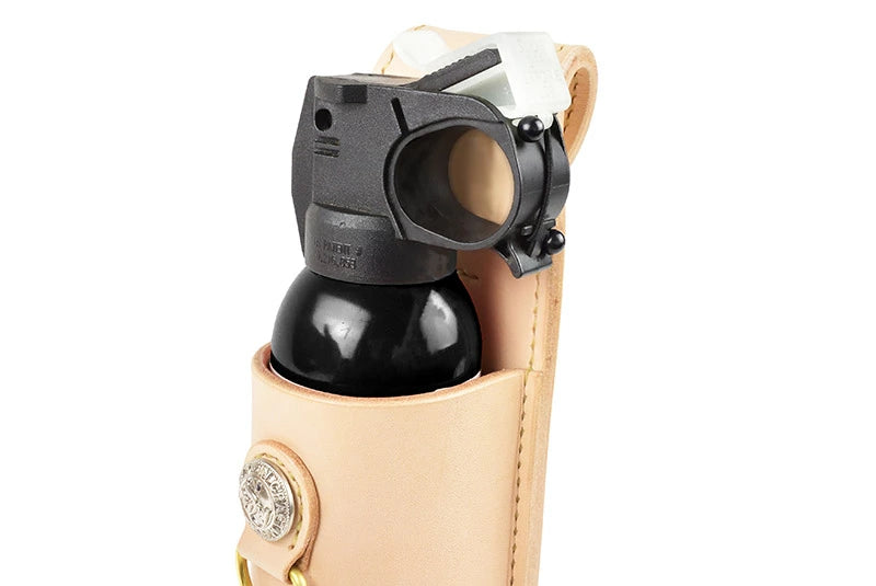 サムライクラフト 熊撃退スプレーホルダー メダリオンオーバーレイ 厚革ヌメ オイルレザー