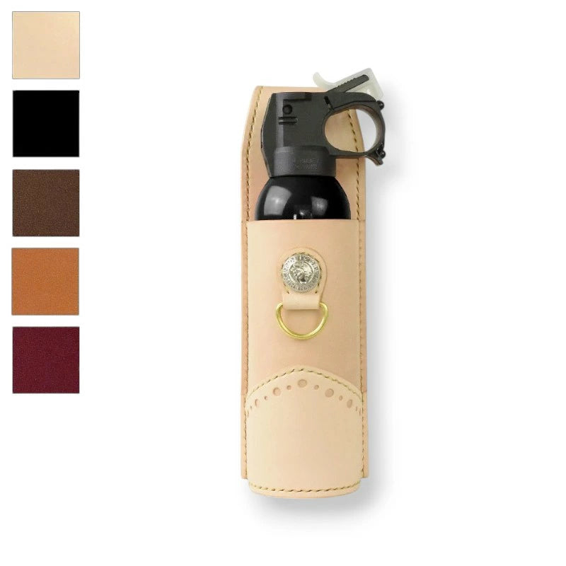 サムライクラフト 熊撃退スプレーホルダー メダリオンオーバーレイ 厚革ヌメ オイルレザー