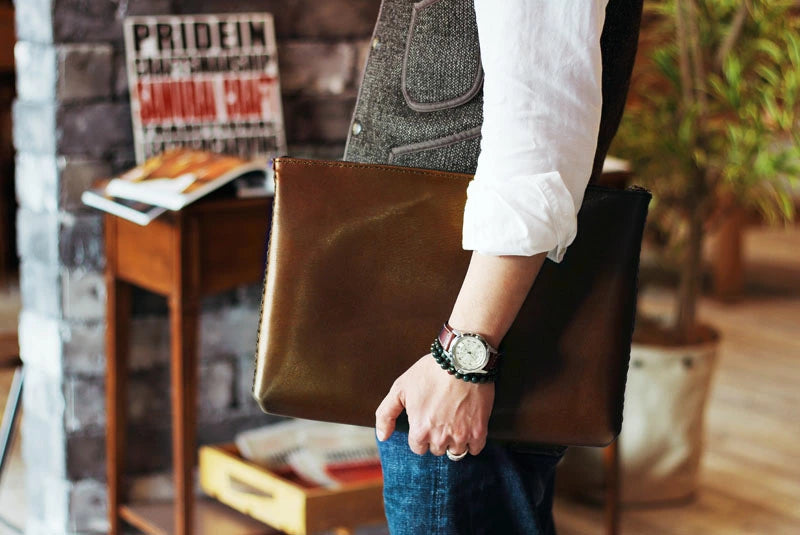 サムライクラフト クラッチバッグ サドルレザー オイルレザー 厚革ヌメ