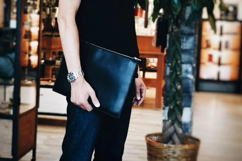 サムライクラフト クラッチバッグ オイルレザー A4