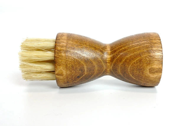 ジャーマンブラシ8 豚毛 白 靴用ブラシ