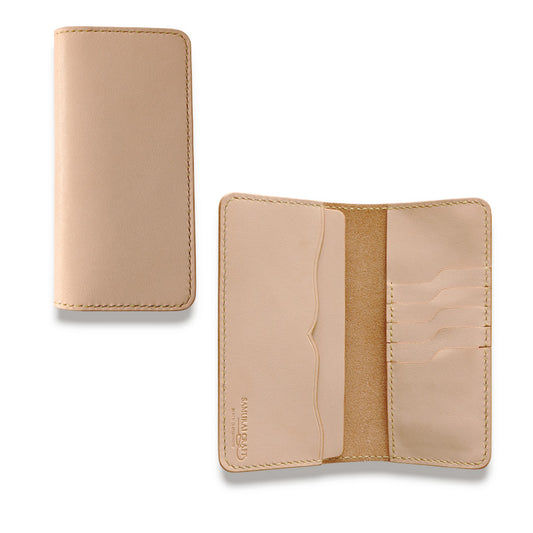 サムライクラフト 薄型 札入れ コンペテントウォレット サドルレザー ナチュラル