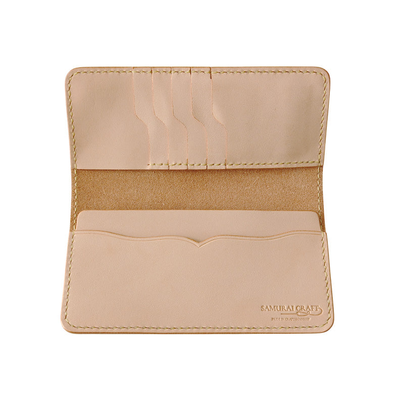 サムライクラフト 薄型 札入れ コンペテントウォレット サドルレザー ナチュラル