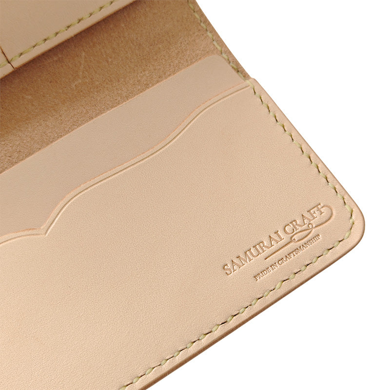 サムライクラフト 薄型 札入れ コンペテントウォレット サドルレザー ナチュラル