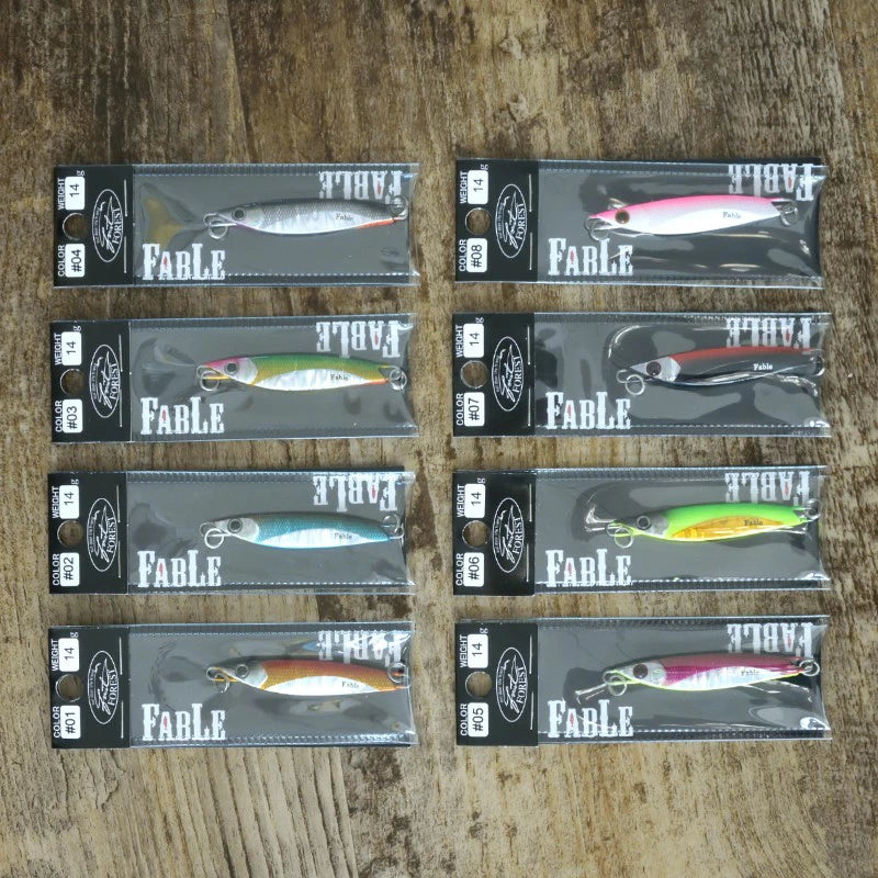 【FOREST】 フォレスト Fable ファブル 14g 55mm トラウト専用ジグ 非対称デザイン ルアー
