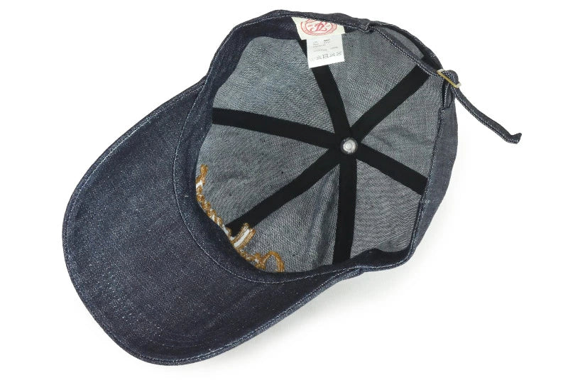 FULLCOUNT フルカウント 6007 Chain Embroidery Denim Cap デニム ベースボールキャップ