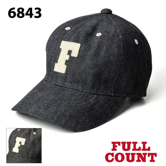 フルカウント  6843 6パネル デニム ベースボールキャップ