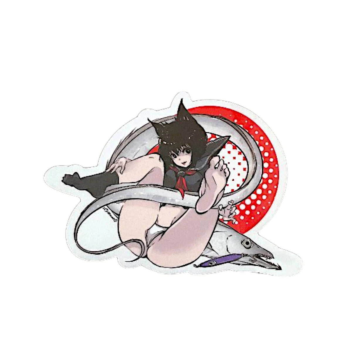 ジェイライクプロダクト @honne_69 フィッシュアートステッカー ミニサイズ  mini A7 サイズ