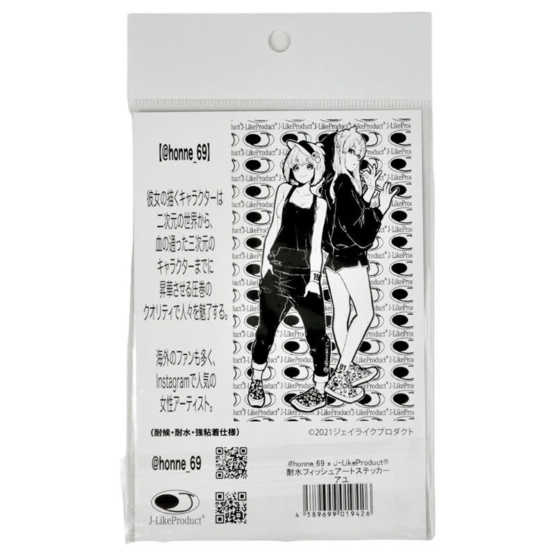 ジェイライクプロダクト @honne_69 フィッシュアートステッカー