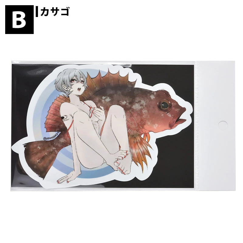 ジェイライクプロダクト @honne_69 フィッシュアートステッカー