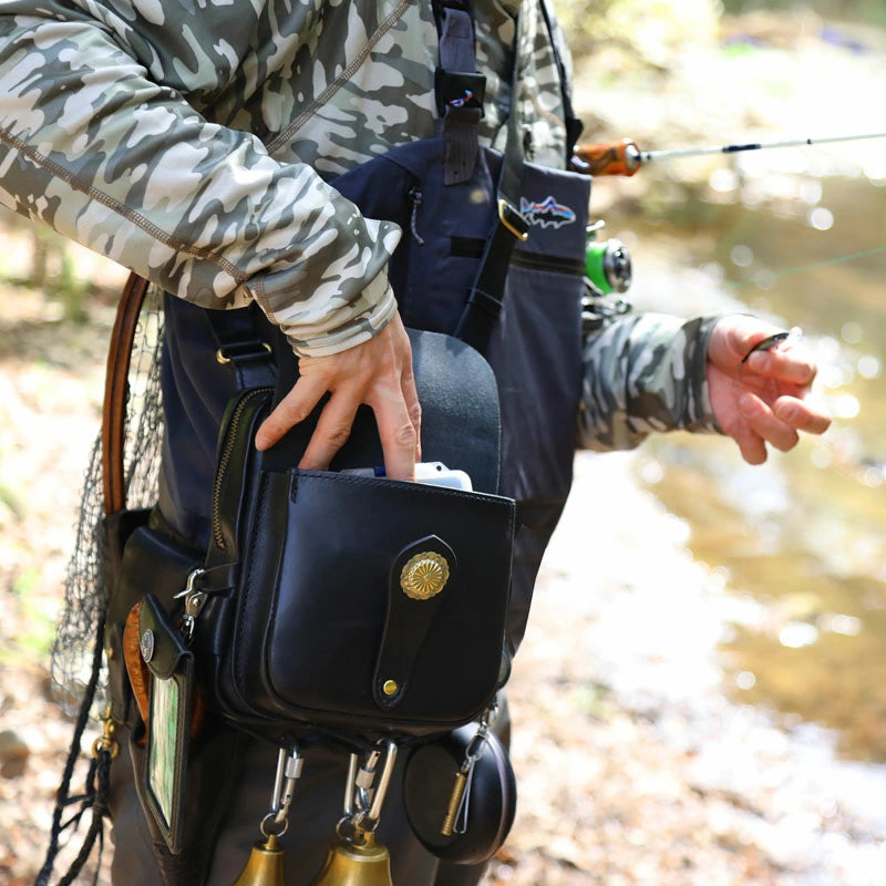 サムライクラフト フィッシングバッグ ショルダーバッグ サドルレザー オイルレザー