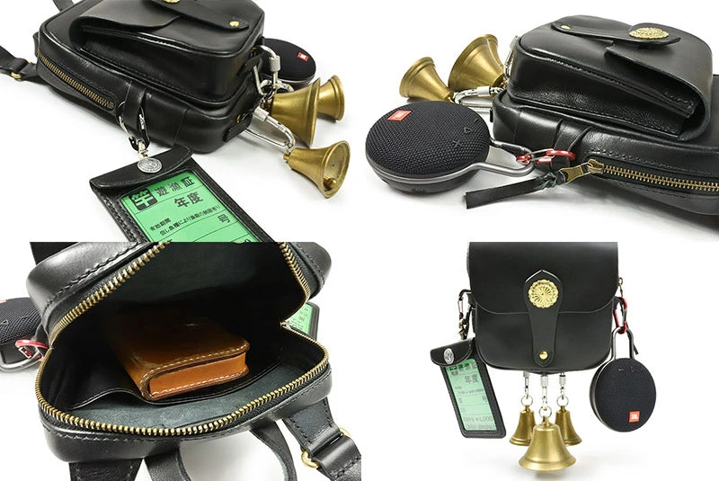 サムライクラフト フィッシングバッグ ショルダーバッグ サドルレザー オイルレザー