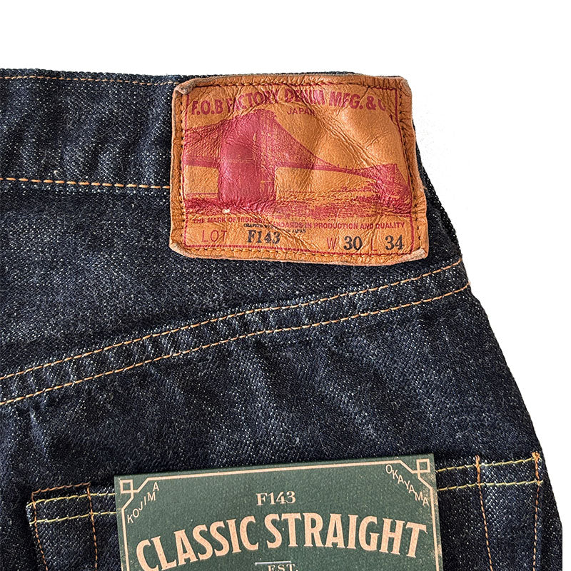 FOB FACTORY  F143 ROCKY SELVEDGE  ワイド ストレート