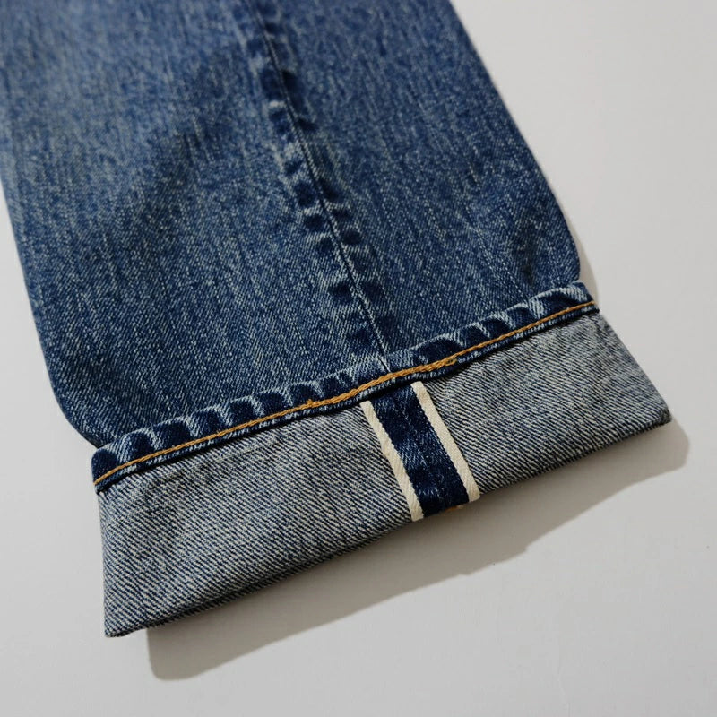 FOB FACTORY F160 66 SELVEDGE 5P セルヴィッチ 66デニム 5ポケット #SB ユーズド ウォッシュ ボトムス ジーンズ テーパード セルビッチ 日本製