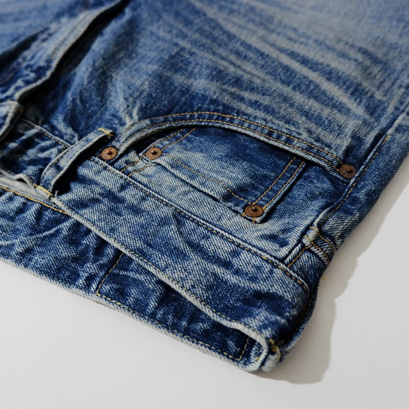 FOB FACTORY F160 66 SELVEDGE 5P セルヴィッチ 66デニム 5ポケット #SB ユーズド ウォッシュ ボトムス ジーンズ テーパード セルビッチ 日本製