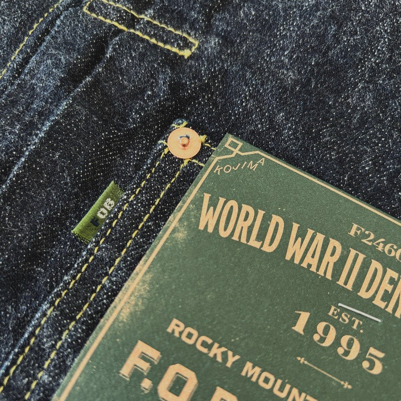 FOB FACTORY F2460 WW II 大戦 デニム ジャケット  14oz ロッキーセルビッジ