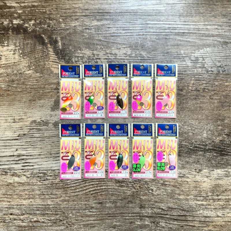 【FOREST】 フォレスト MIU ネイティブ 2.2g 第23弾カラー GLOW グロー 限定 ルアー forest-miu-22-23-g