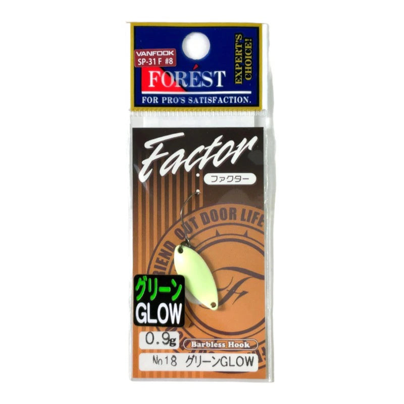 【FOREST】 フォレスト Factor ファクター 0.9g グローカラー ルアー