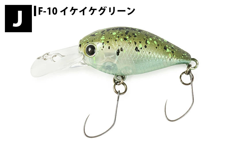 【FOREST】 フォレスト ラッキークラフトコラボ ディープクラピーフォレストカラー 3.1g 3.4mm クランク ルアー