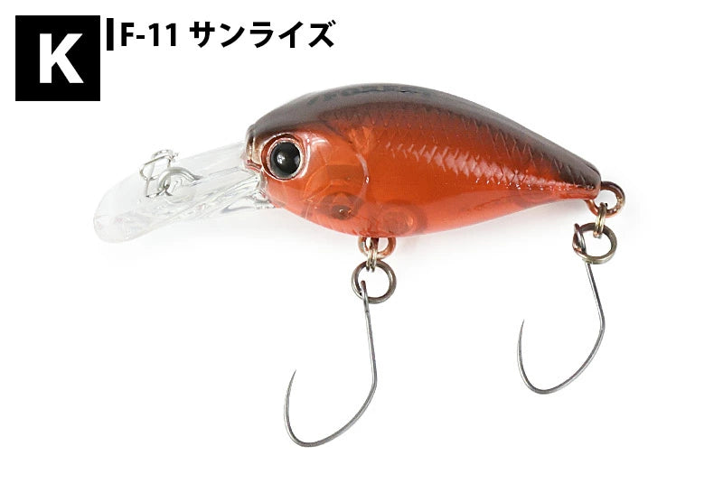 【FOREST】 フォレスト ラッキークラフトコラボ ディープクラピーフォレストカラー 3.1g 3.4mm クランク ルアー