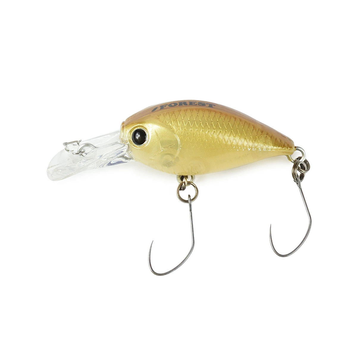 【FOREST】 フォレスト ラッキークラフトコラボ ディープクラピーフォレストカラー 3.1g 3.4mm クランク ルアー