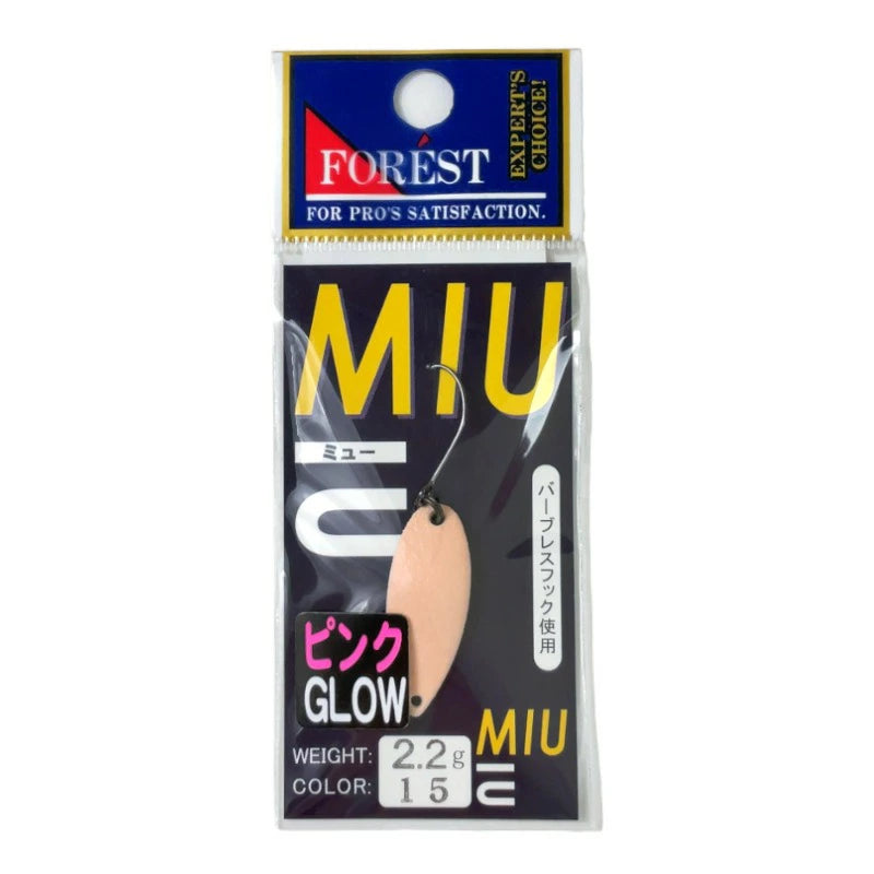 【FOREST】 フォレスト MIU ネイティブ 2.2g スタンダードカラー GLOW ルアー