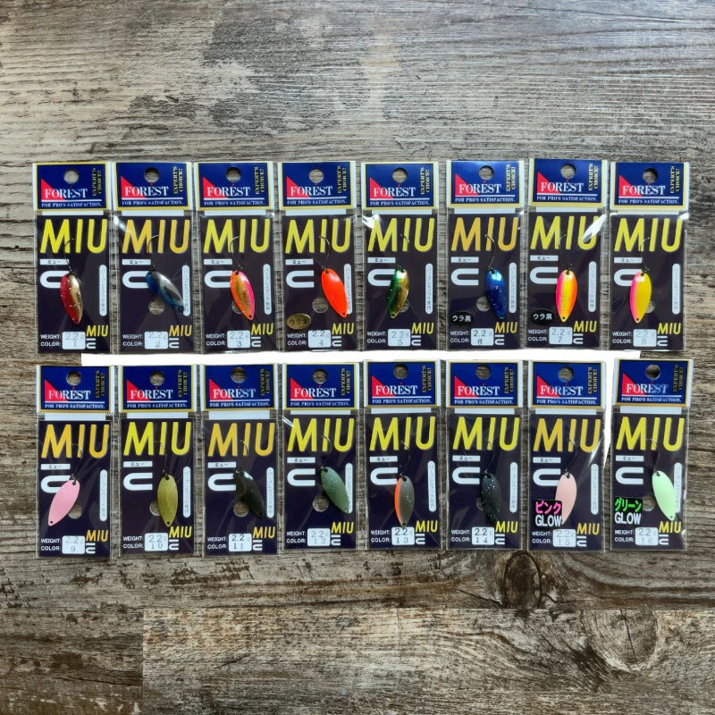 フォレスト MIU ネイティブ 2.2g スタンダードカラー ルアー スプーン fr-miu-22