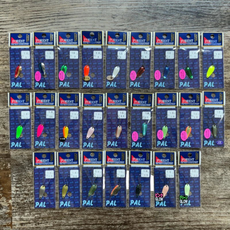 フォレスト PAL パル 1.6g GLOW ルアー スプーン エリア フィッシングツール　 fr-pal-16-gl
