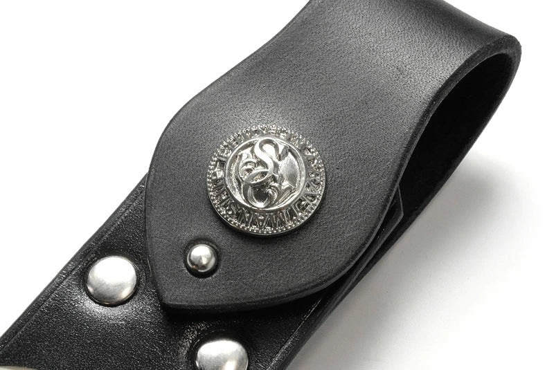 サムライクラフト ベアーベル 南部熊鈴 ループ式 ベルトループ 厚革ヌメ ブラック