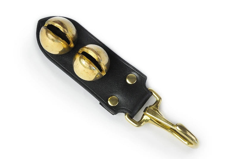 サムライクラフト ベアーベル フック 南部熊鈴 フック式 厚革ヌメ ブラック