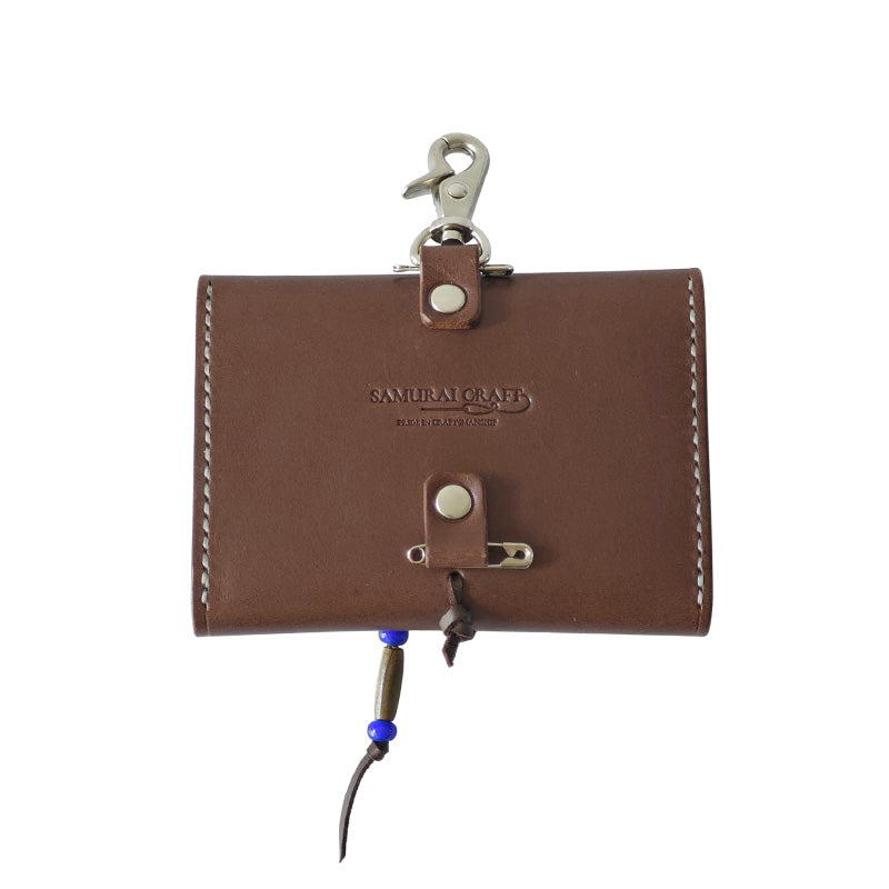 サムライクラフト ウェーディングポーチ オイルレザー ブラック ブラウン