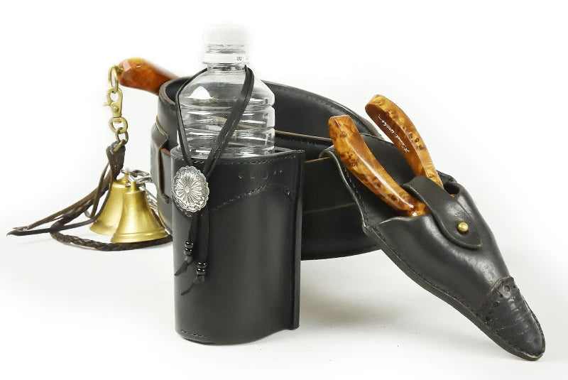 サムライクラフト ボトルホルダー 厚革ヌメ オリーブ