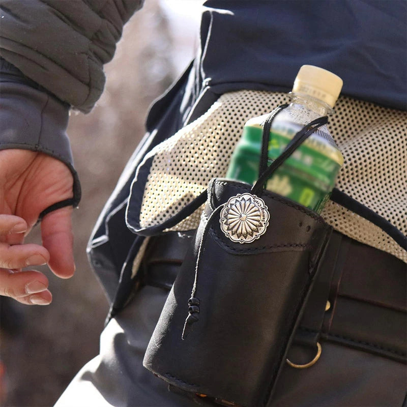 サムライクラフト ボトルホルダー 厚革ヌメ オリーブ