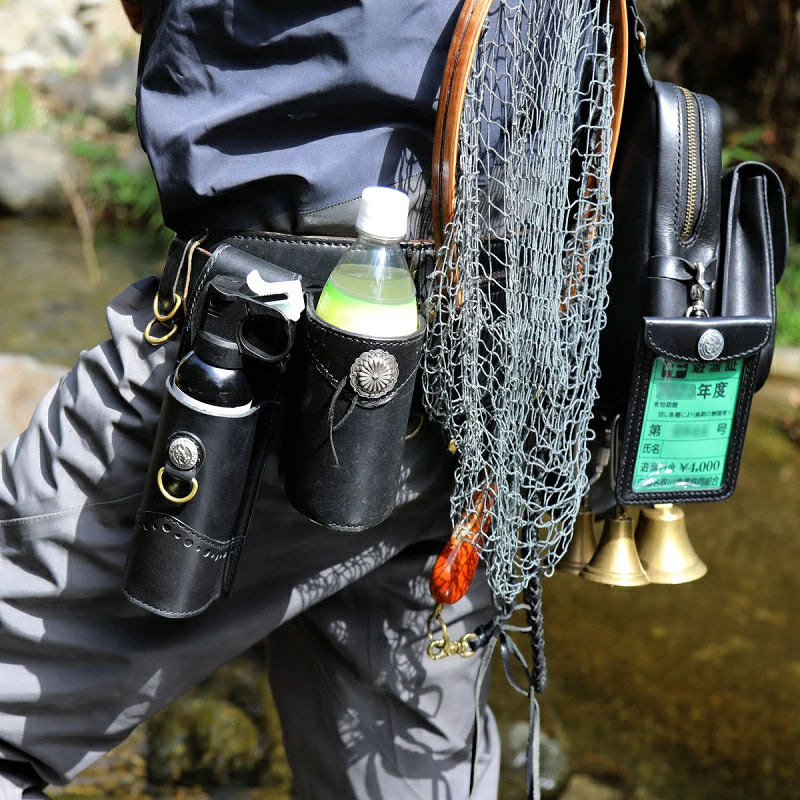 サムライクラフト ボトルホルダー 厚革ヌメ オリーブ