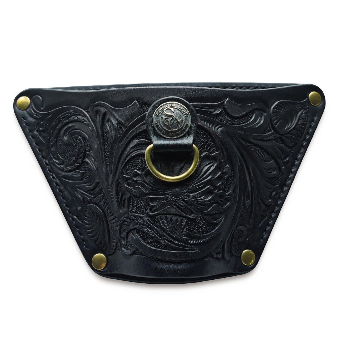 サムライクラフト ランディングネット ホルスター シェリダンスタイルカービング ブラック