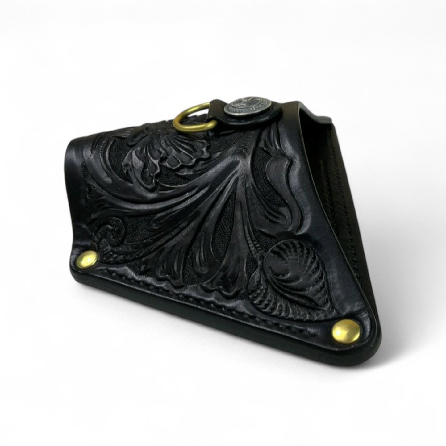 サムライクラフト ランディングネット ホルスター シェリダンスタイルカービング ブラック