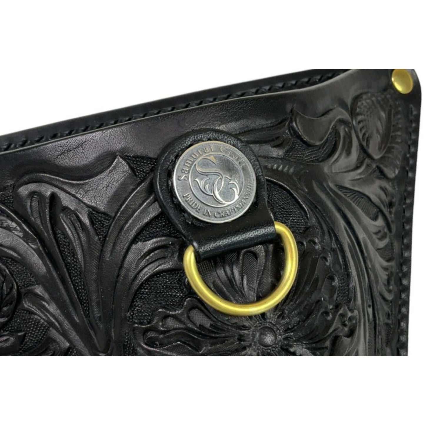 サムライクラフト ランディングネット ホルスター シェリダンスタイルカービング ブラック