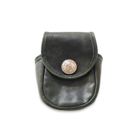 サムライクラフト リールケース キャメルレザー グリーン