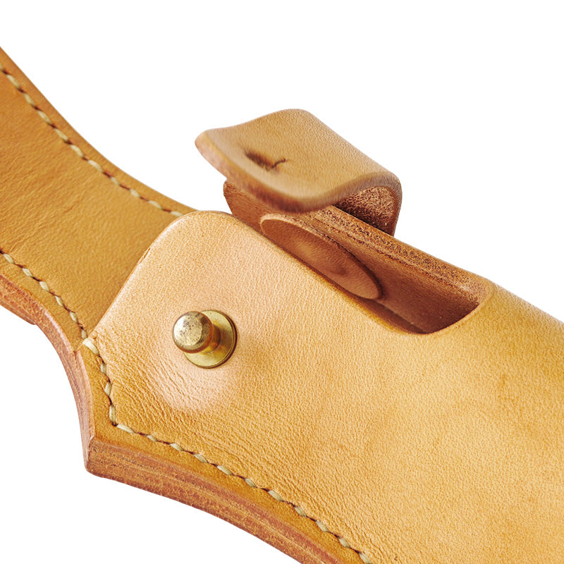 サムライクラフト ロッドホルダー スピニング用 厚革ヌメ ナチュラル