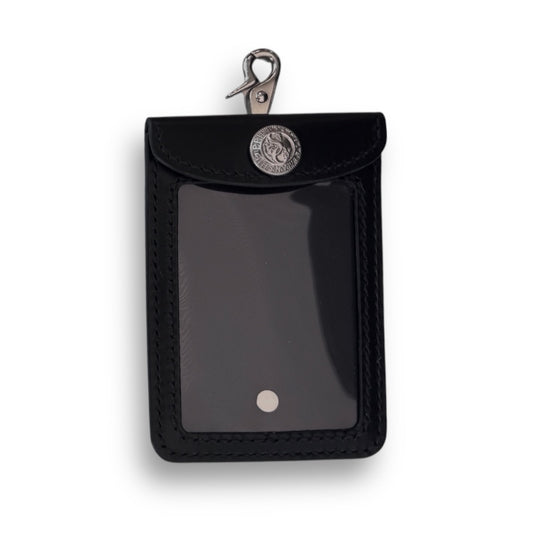 サムライクラフト 年券ホルダー クリア窓付き - ブラック -