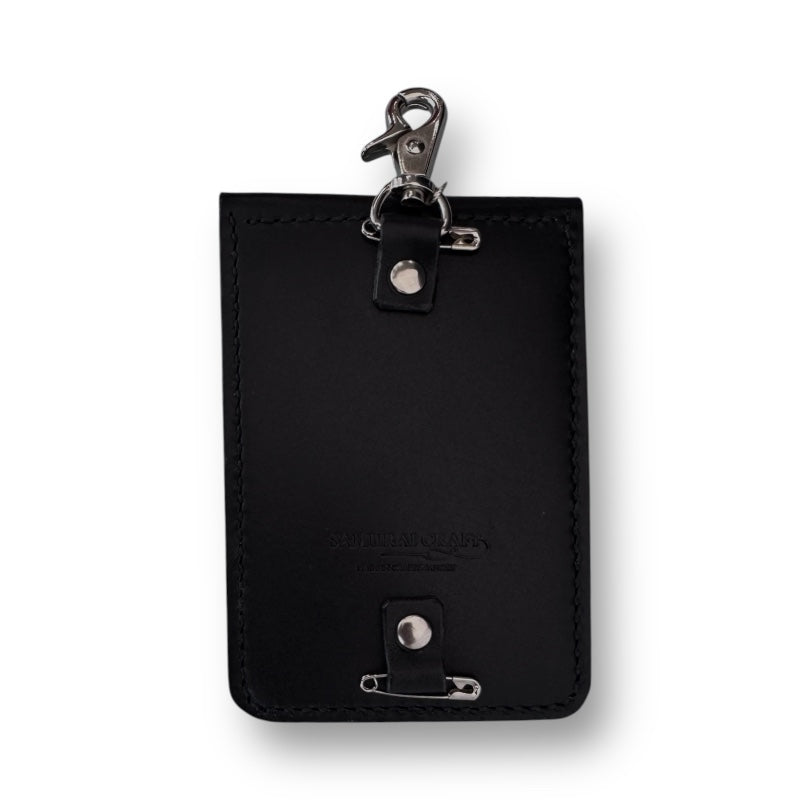 サムライクラフト 年券ホルダー クリア窓付き - ブラック -