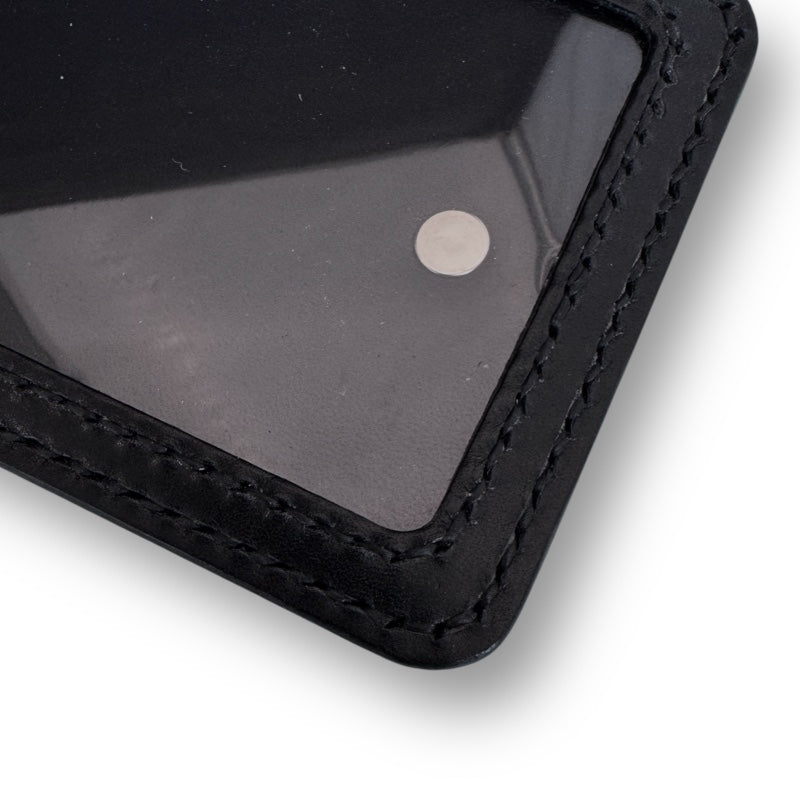 サムライクラフト 年券ホルダー クリア窓付き - ブラック -