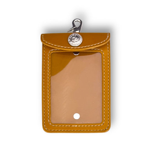 サムライクラフト 年券ホルダー クリア窓付き - タン -