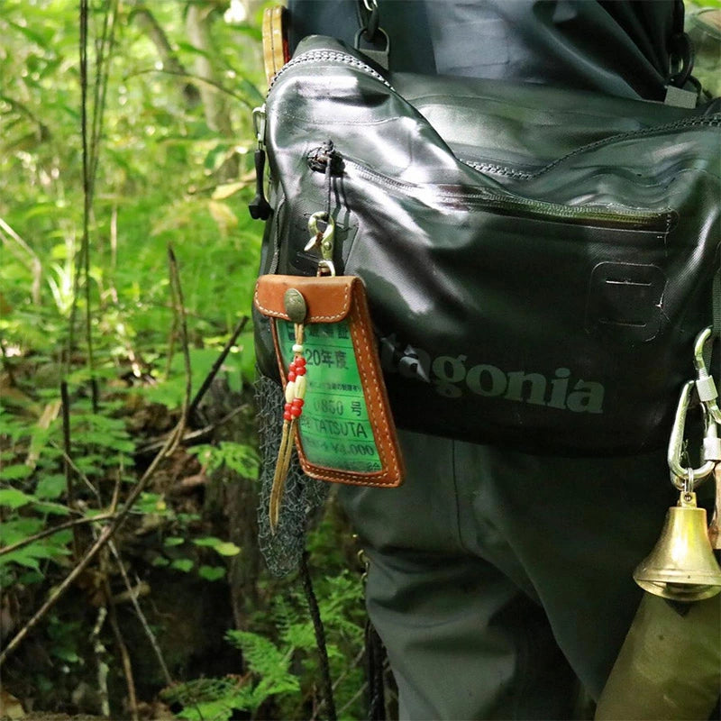 サムライクラフト クリア窓付き 竿釣遊漁証 年券ホルダー ブラック