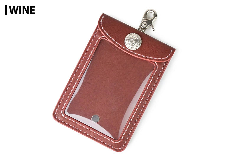 サムライクラフト 年券ホルダー クリア窓付き オイルレザー サドルレザー